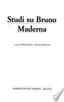Studi su Bruno Maderna