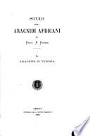Studi sugli aracnidi africani