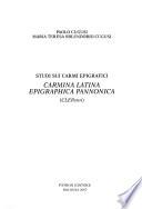 Studi sui carmi epigrafici