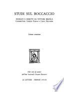 Studi sul Boccaccio