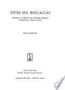 Studi sul Boccaccio