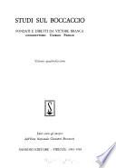 Studi sul Boccaccio