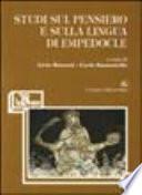 Studi sul pensiero e sulla lingua di Empedocle