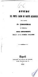 Studi sul poema sacro di Dante Allighieri