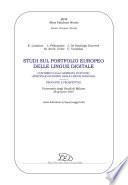 Studi sul portfolio europeo delle lingue digitale