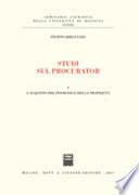 Studi sul procurator