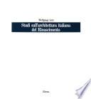 Studi sull'architettura italiana del Rinascimento