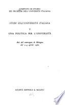 Studi sull'università italiana