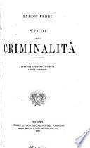 Studi sulla criminalità