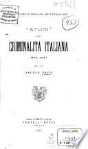 Studi sulla criminalità italiana nel 1881