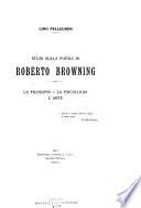 Studi sulla poesia de Roberto Browning