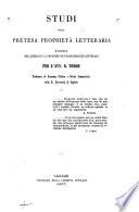 Studi sulla pretesa proprietà letteraria e rivista del libro di P.J. Proudhon sui maggioraschi letterari