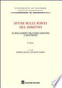 Studi sulle fonti del diritto