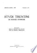 Studi trentini di scienze storiche