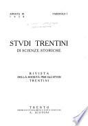 Studi trentini di scienze storiche