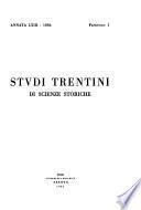 Studi trentini di scienze storiche