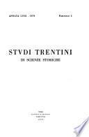 Studi trentini di scienze storiche