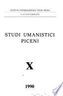Studi umanistici piceni