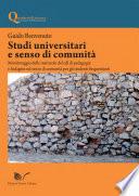 Studi universitari e senso di comunità