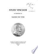 Studi vinciani in memoria di Nando De Toni