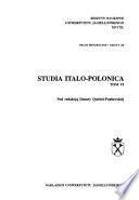 Studia Italo-Polonica