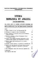 Studia Romanica Et Anglica Zagrabiensia
