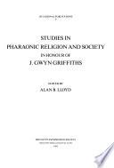 Studies in Pharaonic Religion and Society