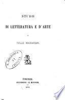 Studii di letteratura e d'arte