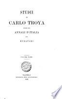 Studii intorno agli annali d'Italia del Muratori