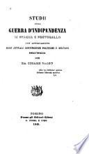 Studii sulla guerra d'indipendenza di Spagna e Portogallo