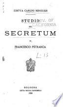 Studio sul Secretum di Francesco Petrarca