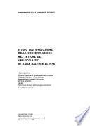 Studio sull'evoluzione della concentrazione nel settore dei libri scolastici in Italia dal 1968 al 1976