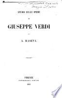 Studio sulle opere di Giuseppe Verdi di A. Basevi