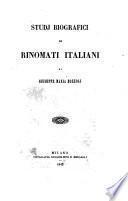 Studj biografici di rinomati italiani