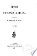 Studj di filologia romanza