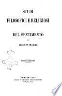 Studj filosofici e religiosi per Ausonio Franchi