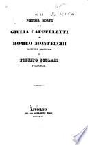 Su la pietosa morte di Giulia Cappelletti e Romeo Montecchi, lettere critiche