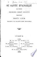 Su Santu Evangeliu de Nostu Signori Gesù Cristu segundu Santu Luca
