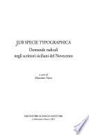 Sub specie typographica