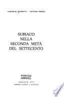 Subiaco nella seconda metà del Settecento