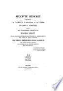Succinte memorie intorno le sedici antiche colonne presso S. Lorenzo