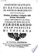 Succinto trattato di navigazione (etc.)