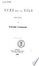 Suez ed il Nilo ricordi di Giovanni Florenzano