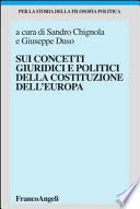 Sui concetti giuridici e politici della costituzione dell'Europa