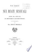 Sui reati sessuali