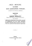 Sui sogni del reverendo don Alessandro Piegadi vicario di S. Fosca in Venezia : articolo