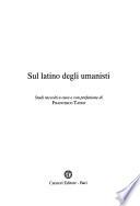 Sul latino degli umanisti