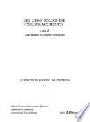 Sul libro bolognese del Rinascimento