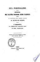 Sul Portosàido censura dell'illustre professor Pietro Paleocapa contro la lettera del comm. Cialdi al signor De Lesseps e risposta del commendatore Alessandro Cialdi al prof. Paleocapa