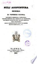 Sull'agopuntura memoria di Vincenzo Coppola